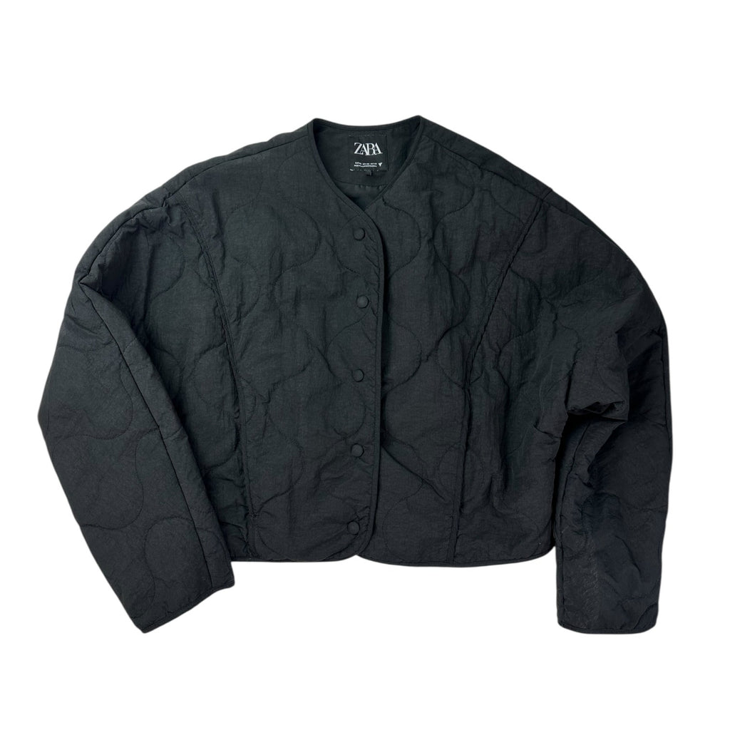 Zara Quilted Bomber Jacket