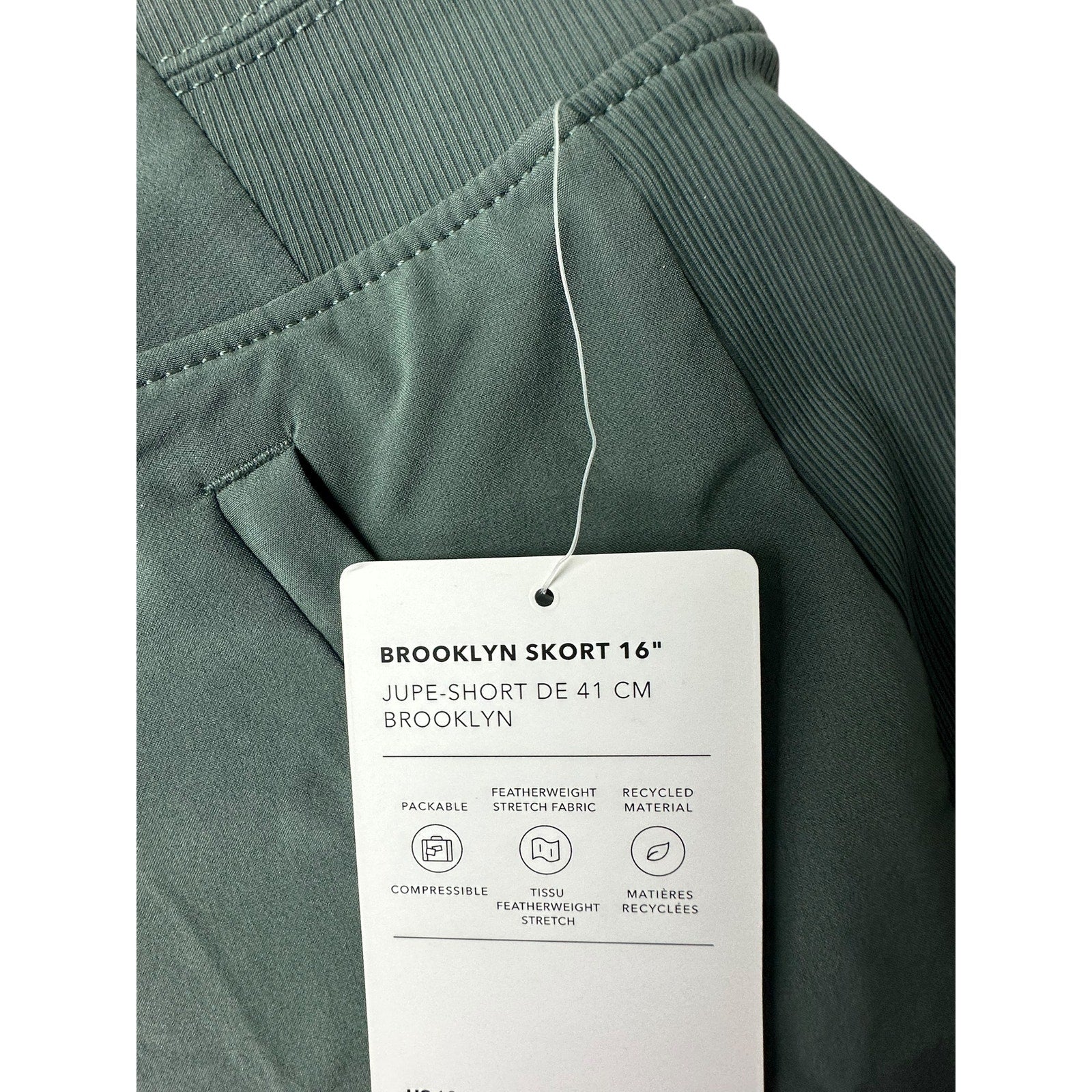 NEW - Athleta - Brooklyn Skort - Size 18 , Sage - Clean Girl