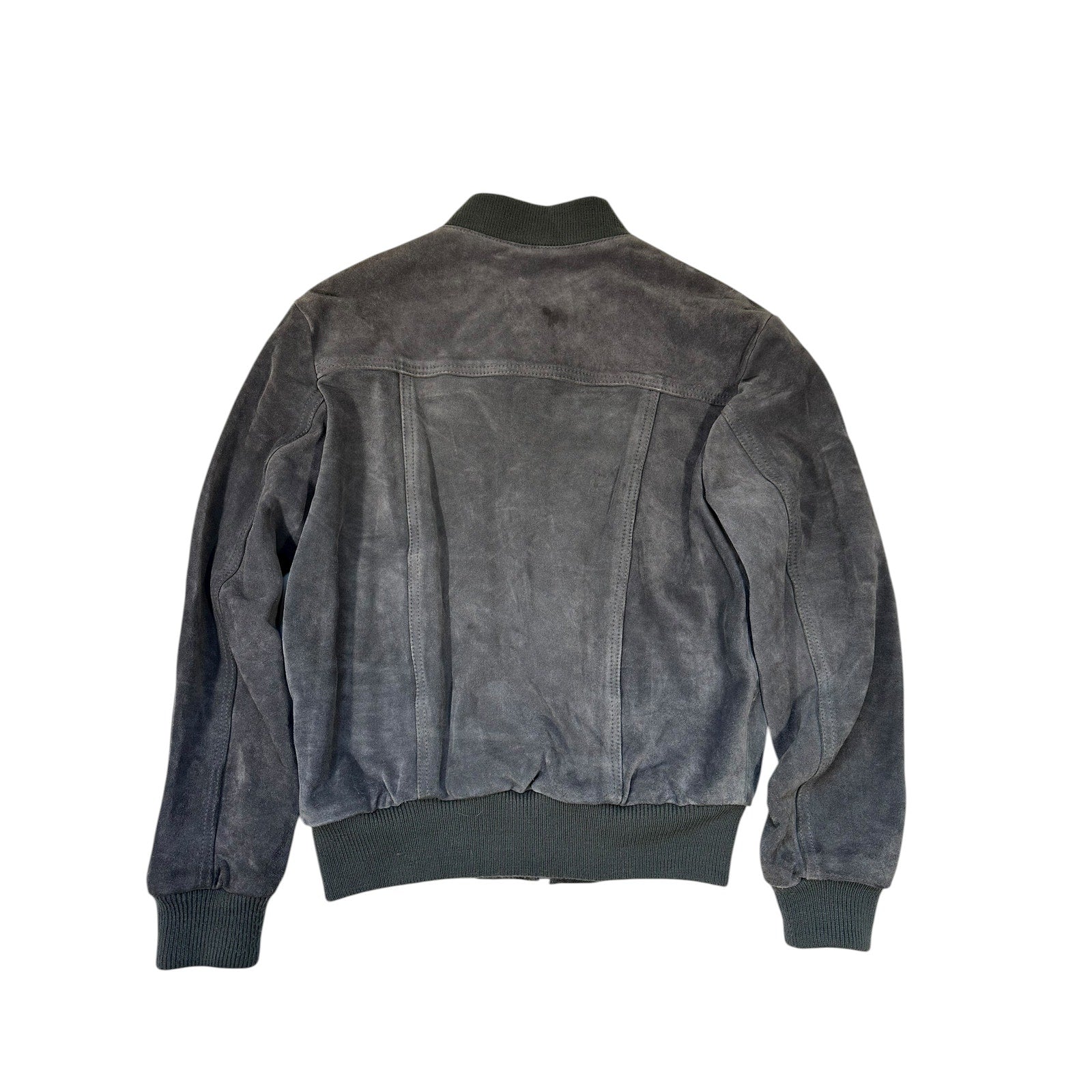 In Crowd Leather Bomber Jacket