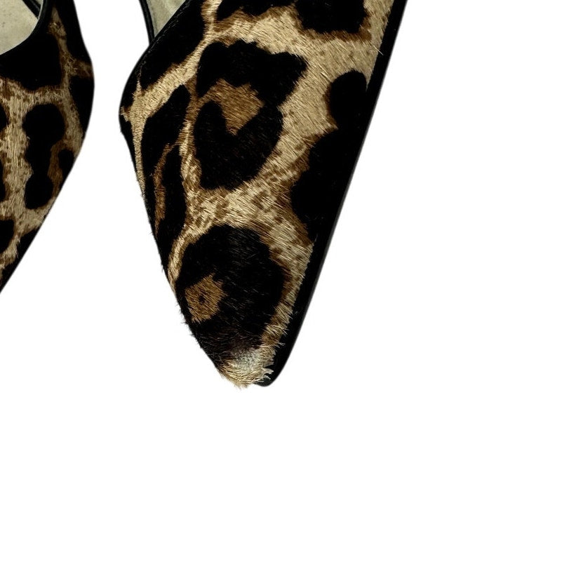 Michael Kors Leopard Pointed Toe Kitten Heels