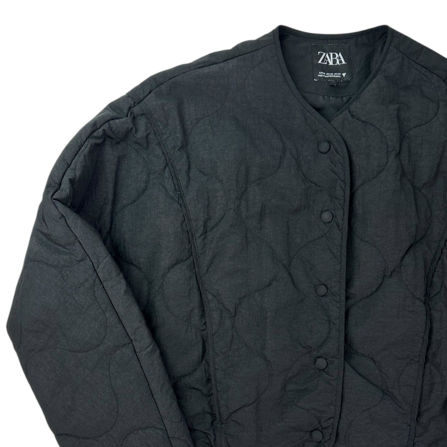 Zara Quilted Bomber Jacket
