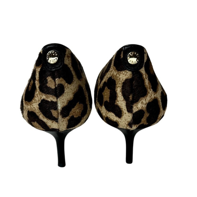 Michael Kors Leopard Pointed Toe Kitten Heels