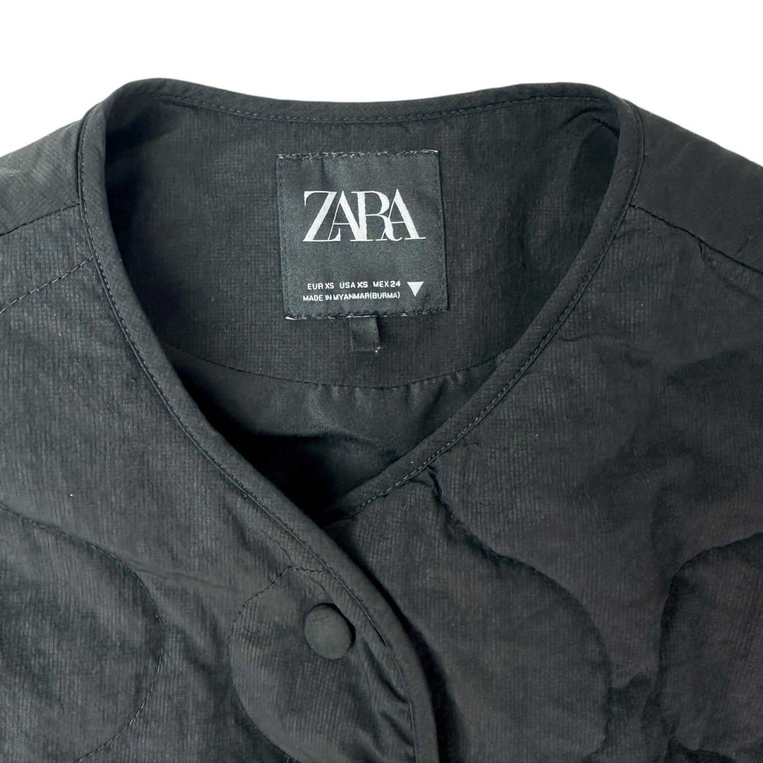 Zara Quilted Bomber Jacket