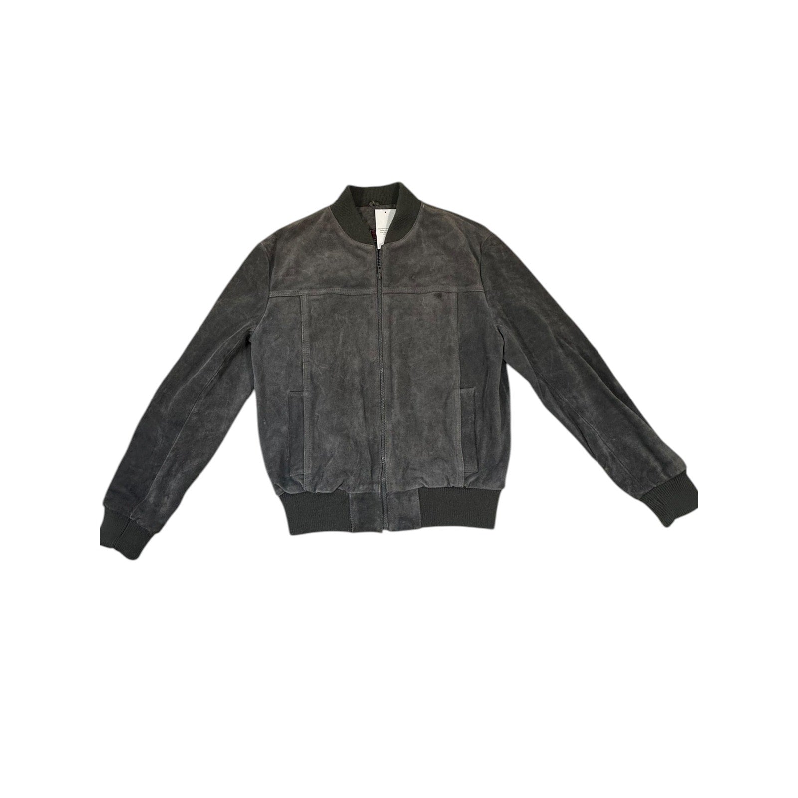 In Crowd Leather Bomber Jacket