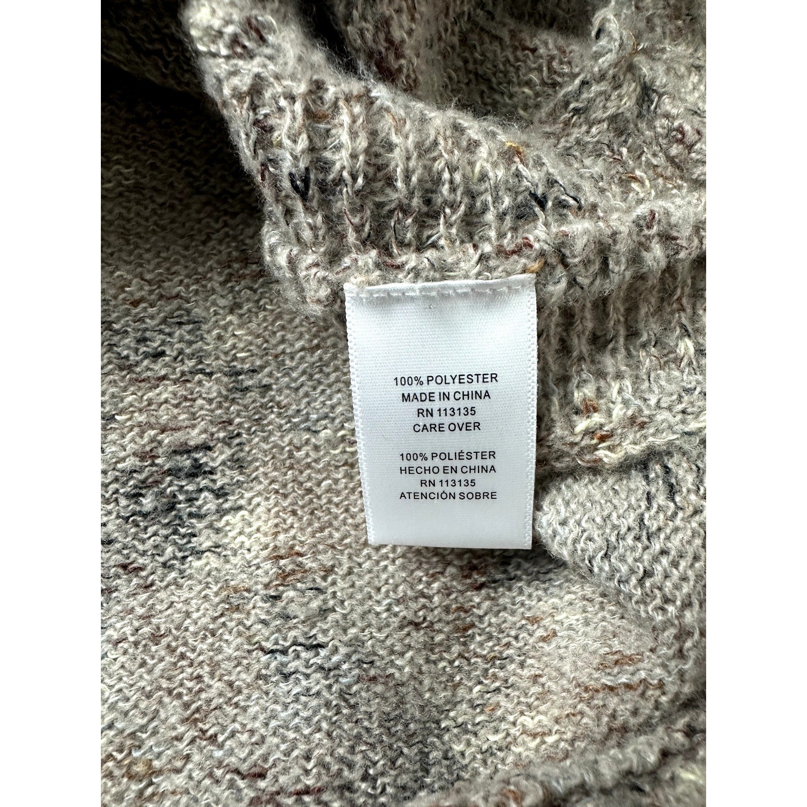 Multi Color Knitted Cottage Core Sweater