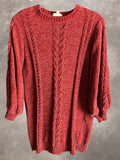 Boho Mid Sleeve Knitted Sweater