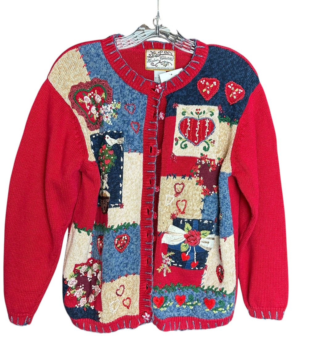 Vintage Heirloom Valentine Collectible Cardigan