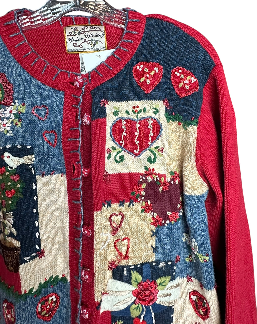 Vintage Heirloom Valentine Collectible Cardigan