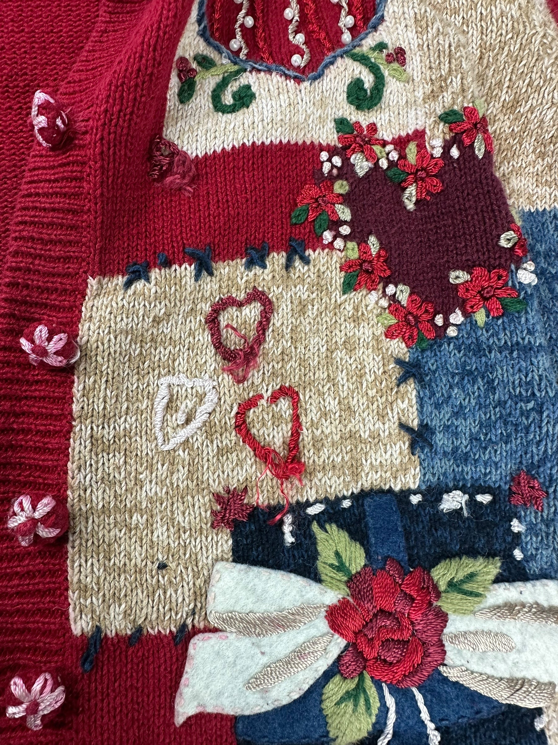 Vintage Heirloom Valentine Collectible Cardigan