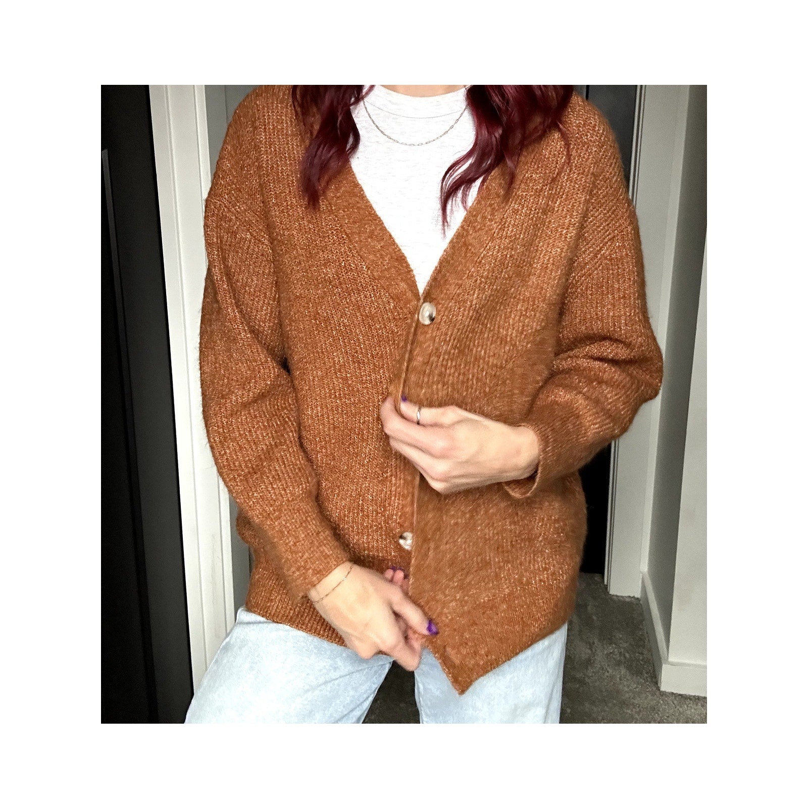 Burnt Orange Cardigan