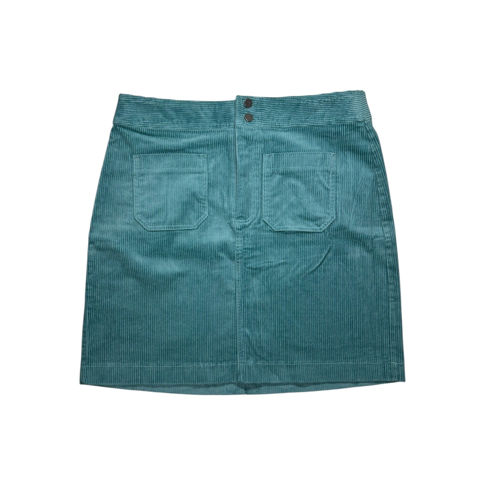 Teal Corduroy Skirt