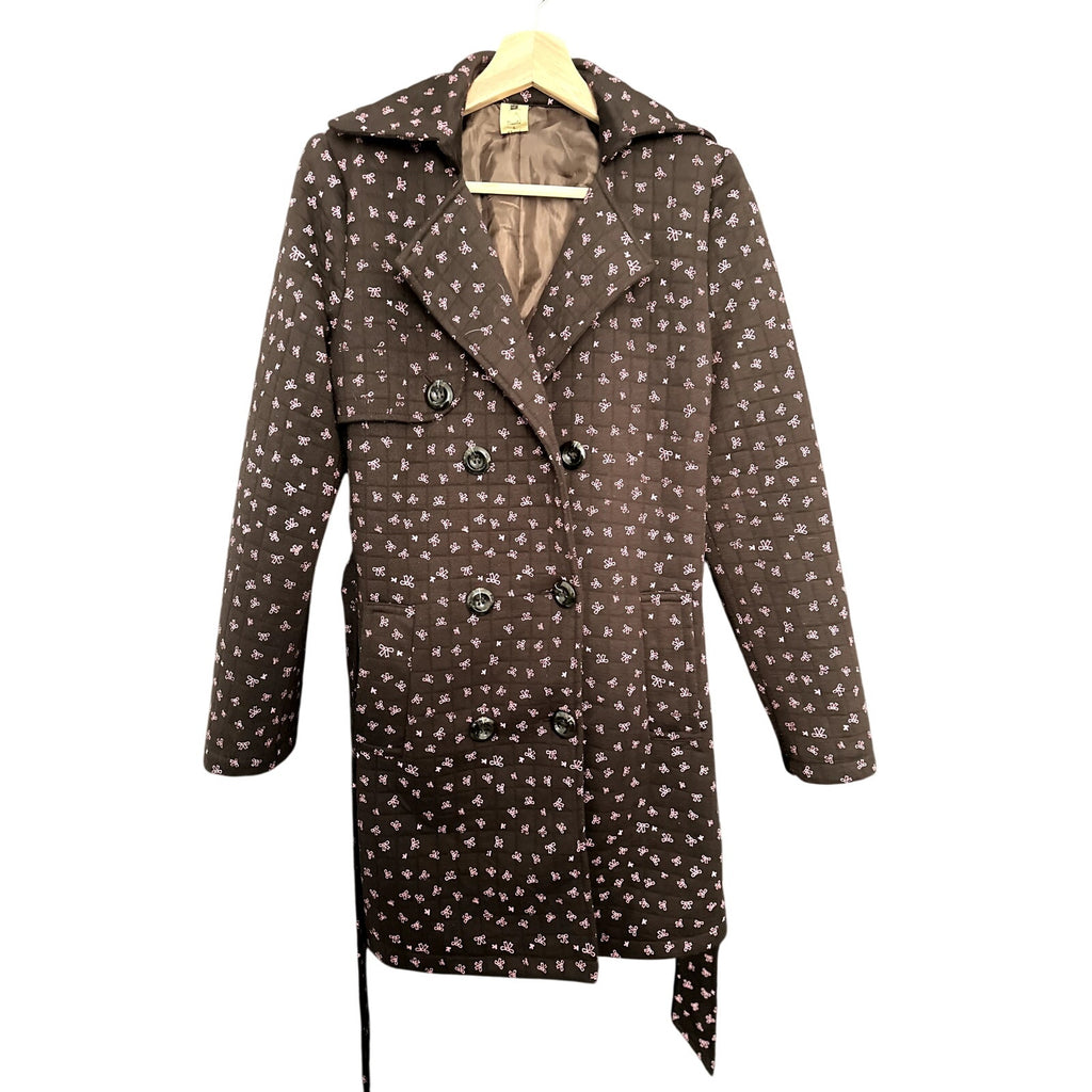 Pink Bow Trench Coat
