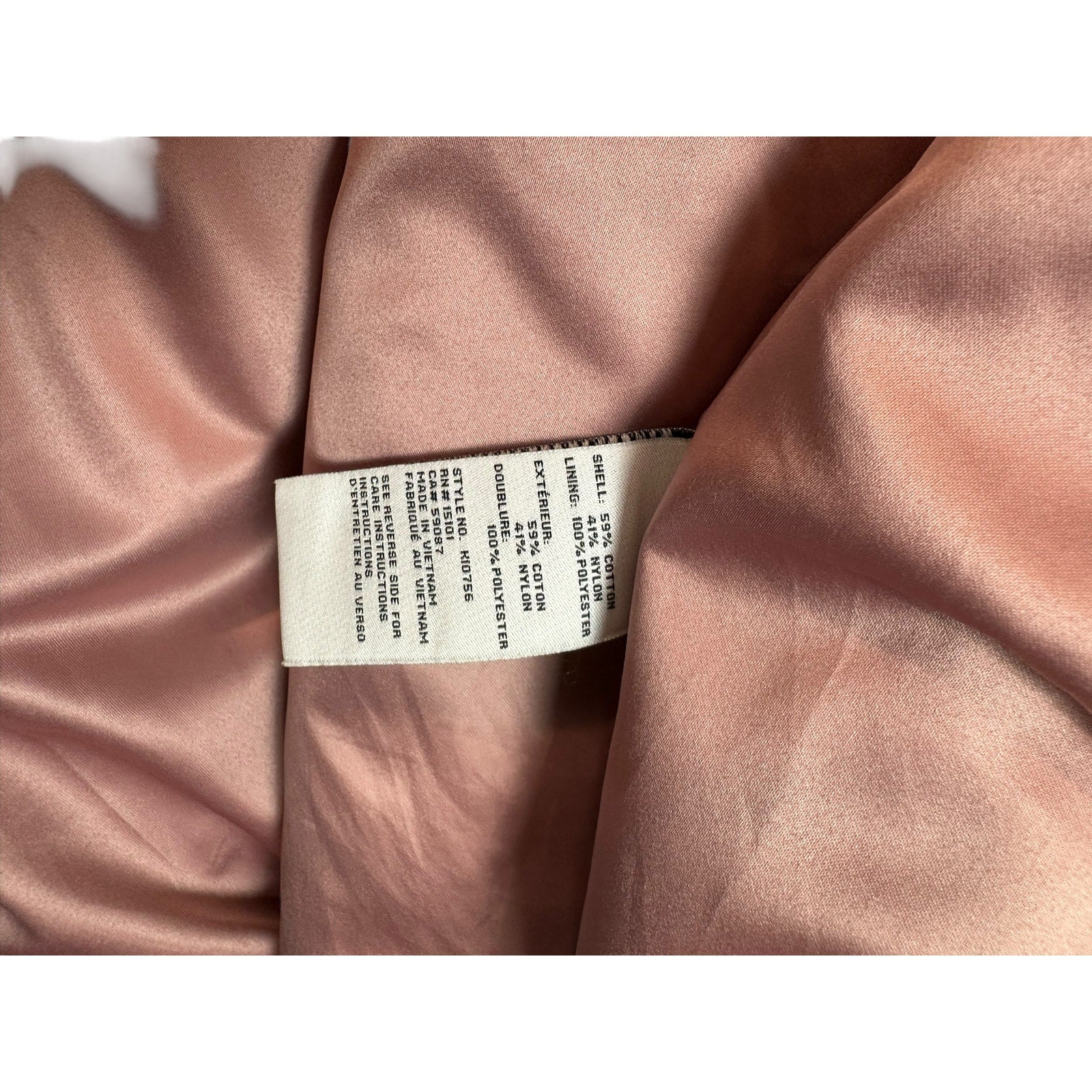 Y2K Trench Coat in navy Blue with pink lining