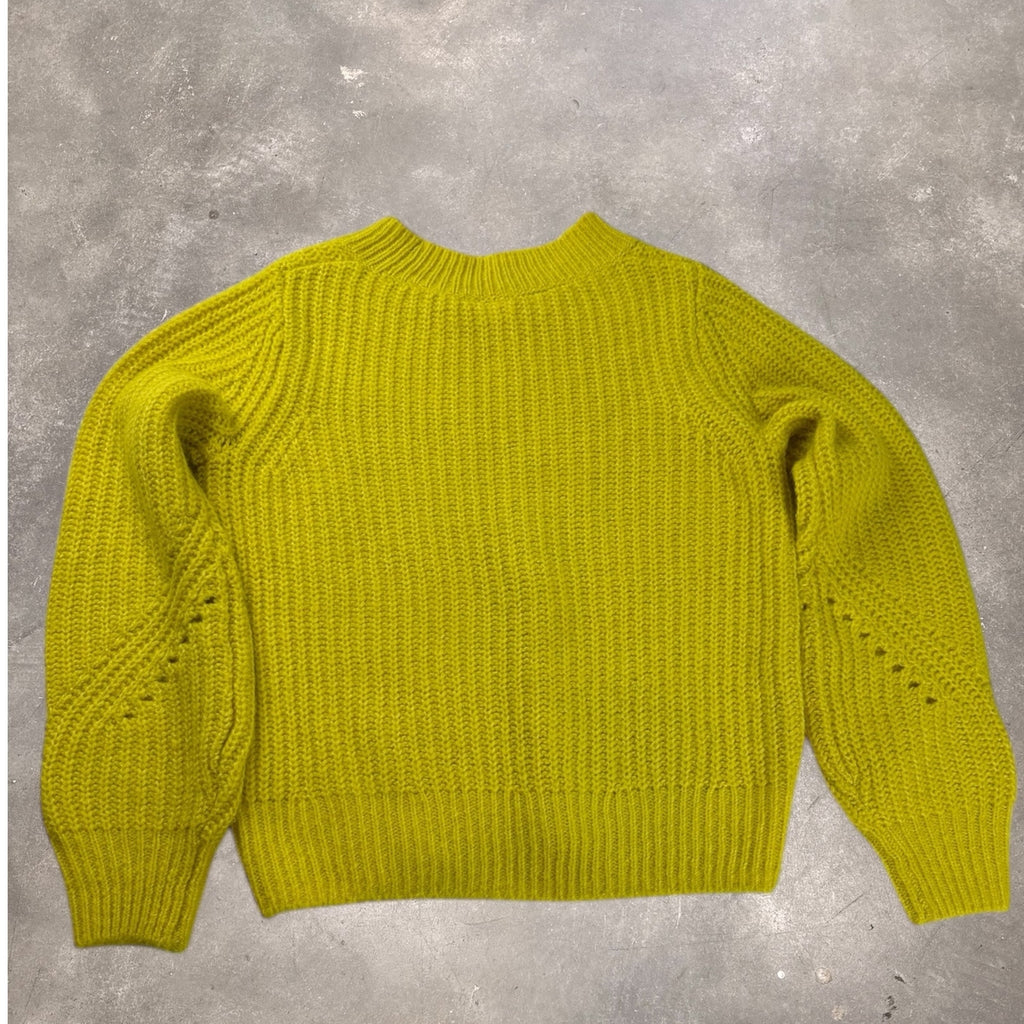Knitted Twee Lime Green Sweater