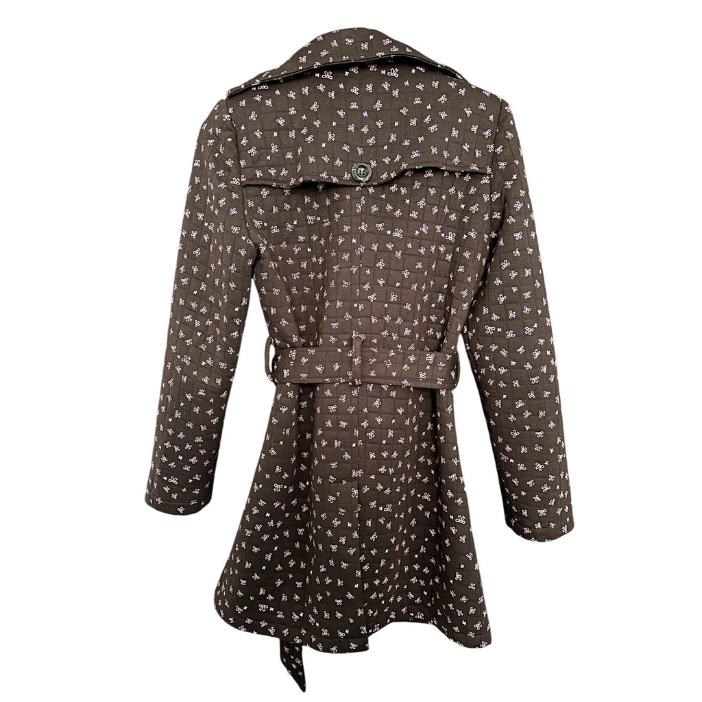 Pink Bow Trench Coat