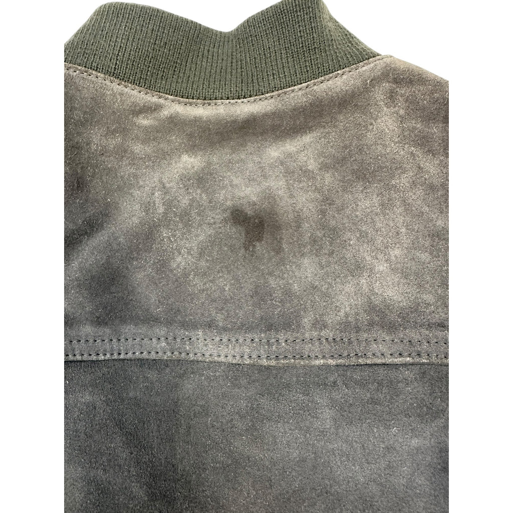 In Crowd Leather Bomber Jacket