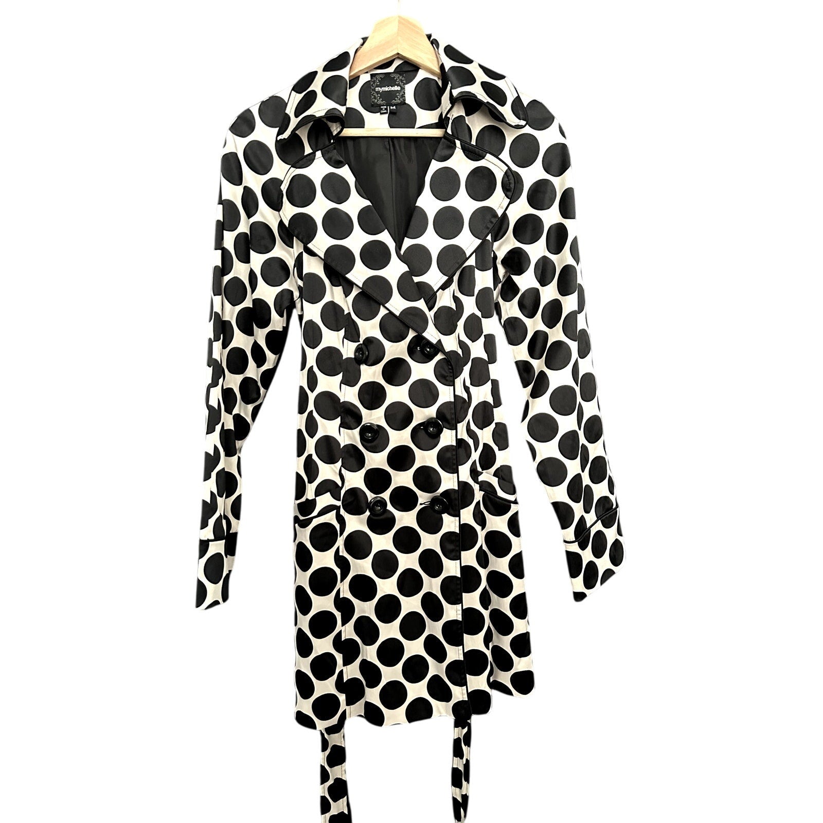 Polka Dot Trench Coat
